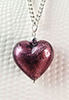 Collier coeur pourpre Sidney